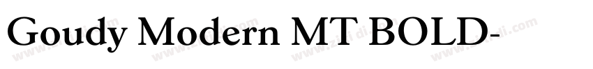 Goudy Modern MT BOLD字体转换 Goudy Modern MT BOLD字体转换